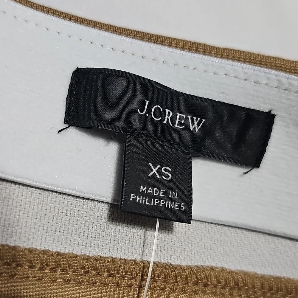 J. Crew Tailored Ponte Trousers Italian Mario Bellucci Fabric Pants New XS